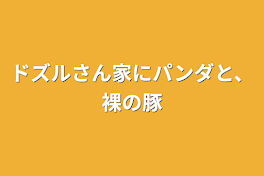 ドズルさん家にパンダと、裸の豚