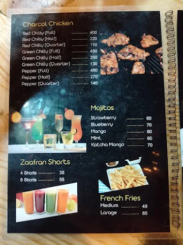 Zaafran Resto Cafe menu 