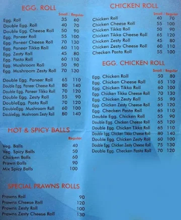 Tn Fast Food menu 