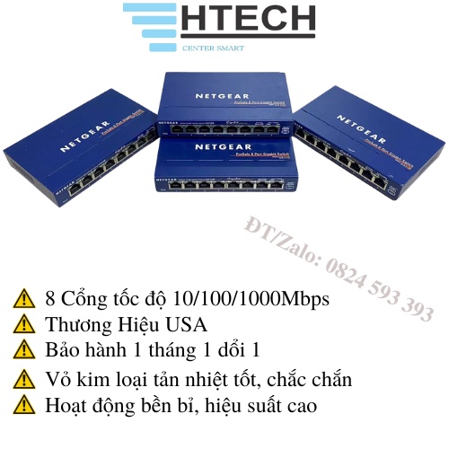 Bộ Chia Mạng Netgear Gs108 8 - Port 10/100/1000 Gigabit Switch