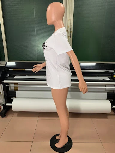 Title 3, Printed Leopard Lips Crew Neck Short Sleeve Blouse