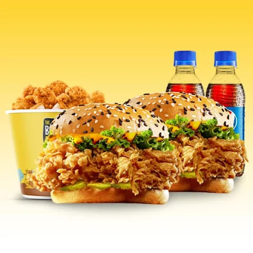 2 Mr. Crunchos + 10 Pc Chicken Pop + 2 Pepsi (250Ml)