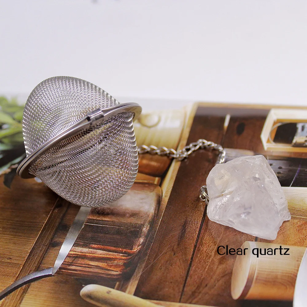 Title 4, Natuurlijke kristal tand thee filter 304 Roestv...
