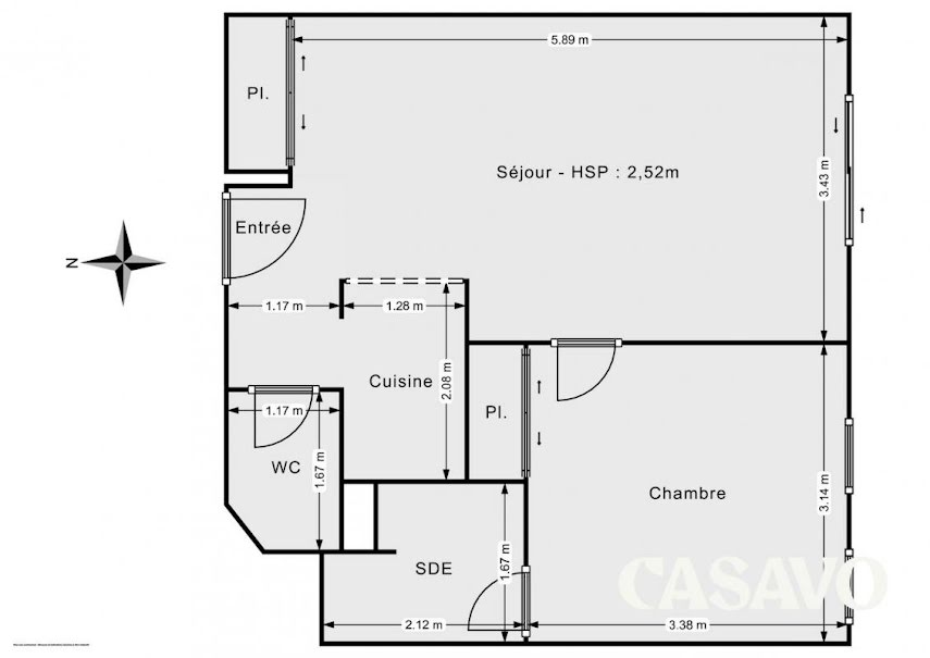 Vente appartement 2 pièces 39.23 m² à Carquefou (44470), 165 900 €