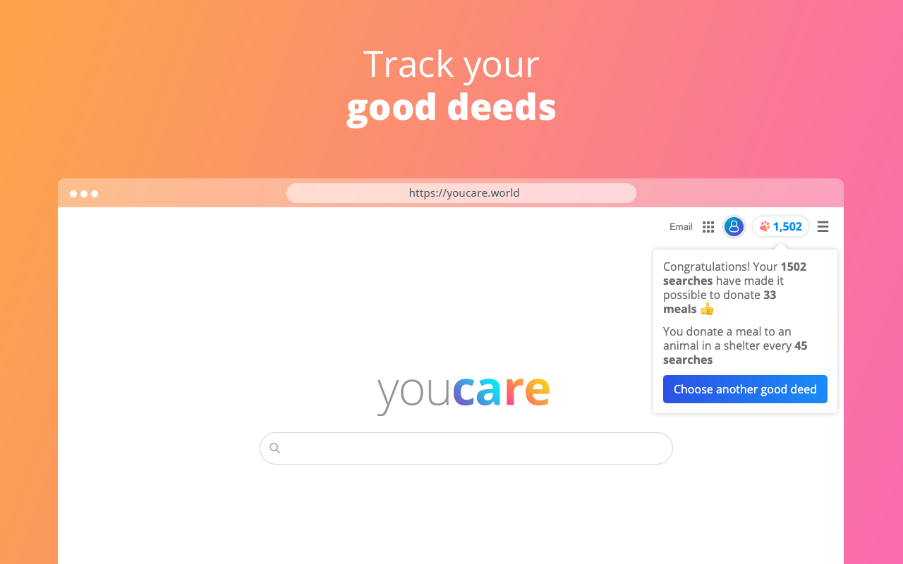 YouCare, the charitable search engine Preview image 5