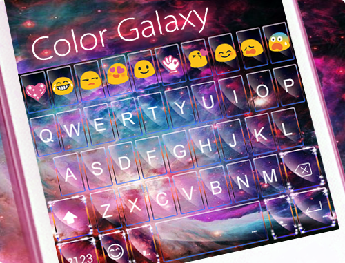 Color Galaxy Emoji Keyboard