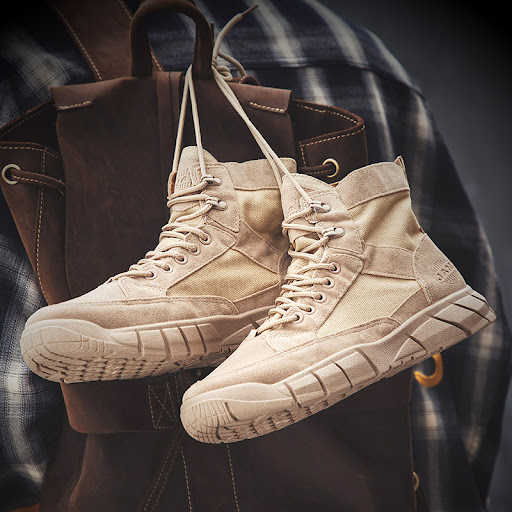 Title 4, Zhongbang Mens Summer Cotton Work Boots, Comfo...