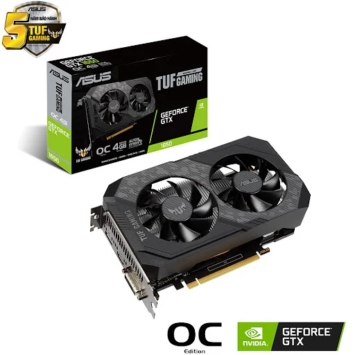 VGA ASUS TUF Gaming GeForce GTX 1650 OC Edition 4GB GDDR6