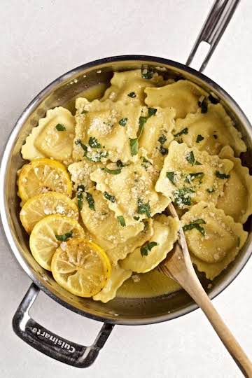 BEST Lobster Ravioli Sauce with Lemon Brown Butter