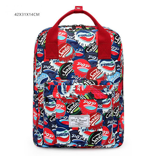 Title 5, Nouveau sac à dos coréen pour femmes, motifs im...