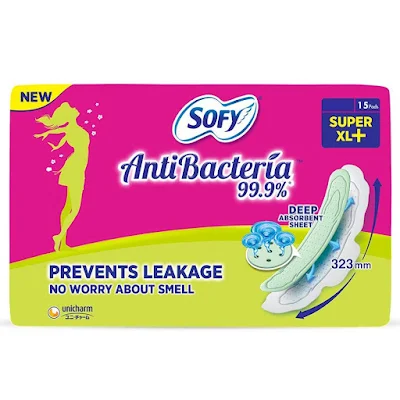 Sofy Sanitary Pads - Antibacteria Super Xl+ - 7 pcs