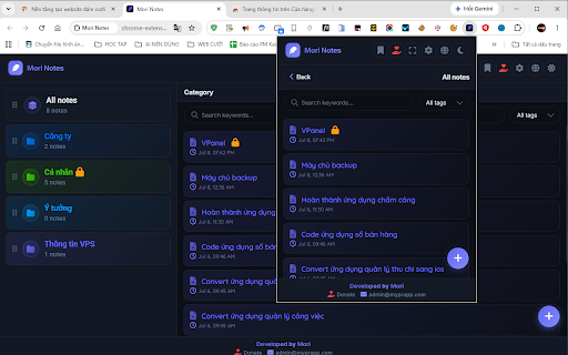 Mori Notes - Notes & Bookmarks screenshot 2