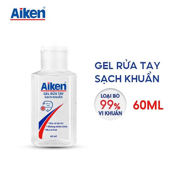 [G] Aiken Gel Rửa Tay Khô Sạch Khuẩn 60Ml