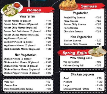 Risson Food menu 