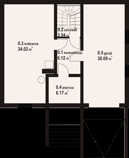 Jaworki 19 dw - Rzut piwnicy