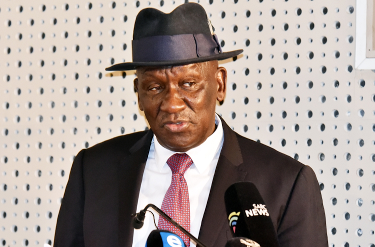 Police minister Bheki Cele says the DNA backlog has been reduced from 241,000 to 1,600. File image