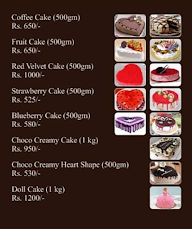 Cake Party menu 2