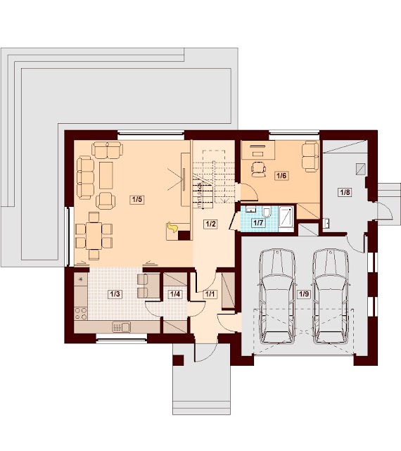 Darlena XL - Rzut parteru