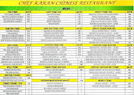 Chef K Chinese Restaurant menu 1