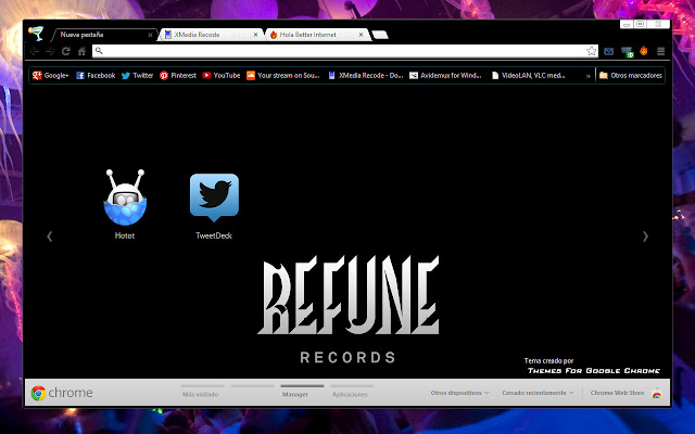 Refune Records chrome extension