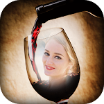 Cover Image of ダウンロード Wine Glass Photo Frame 1.5 APK