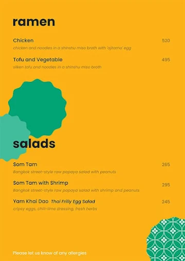 Sabai menu 