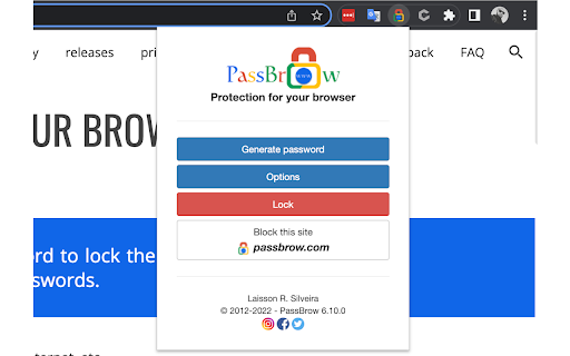 PassBrow: Browser Password/Site Blocking