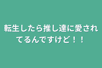 転生したら推し達に愛されてるんですけど！！