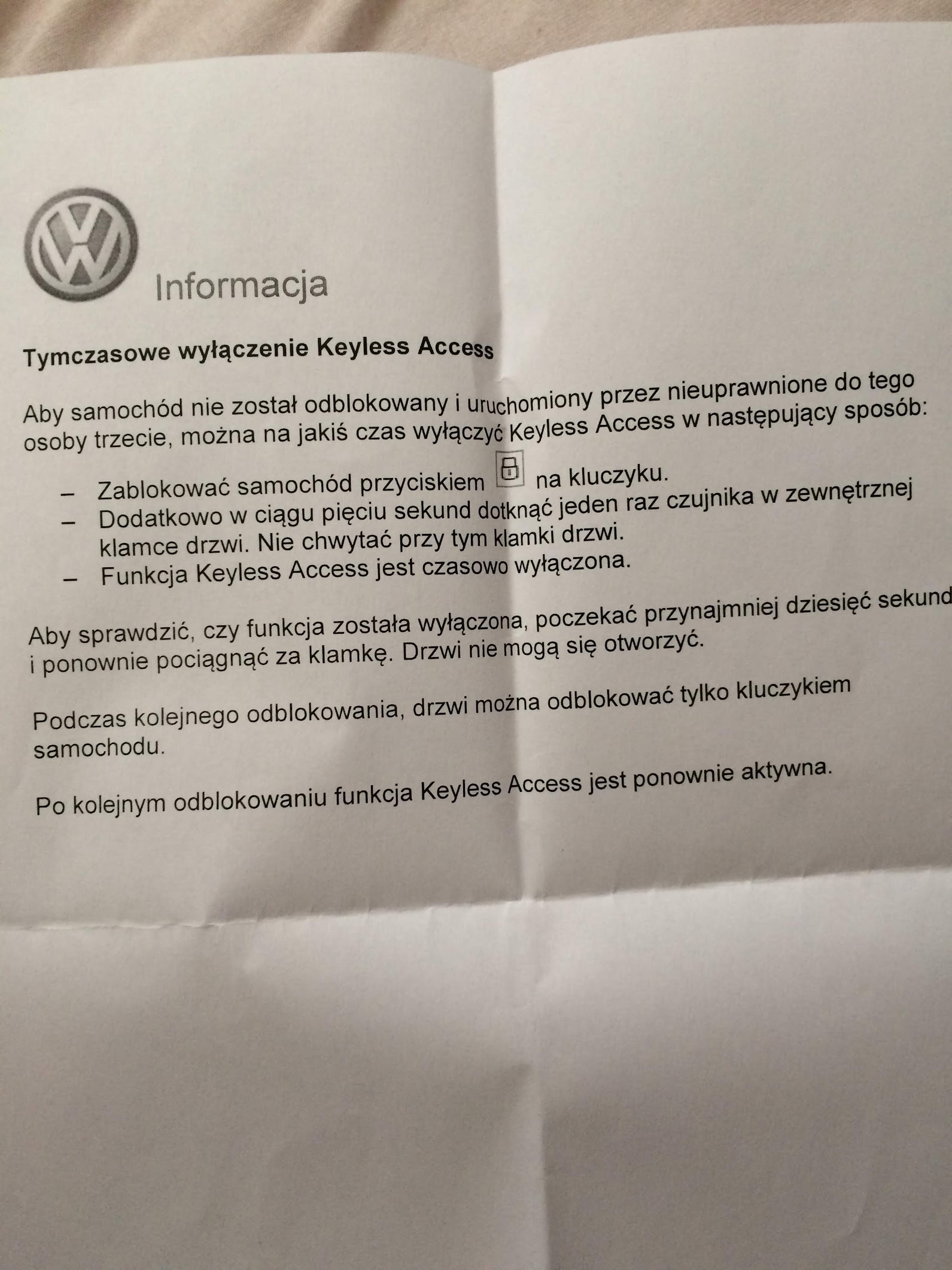 Keyless Access - Forum: Vw Tiguan, Seat Tarraco, Ateca, Skoda Kodiaq, Karoq, Audi Q3, Q5, Vw Touareg