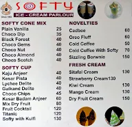 Softy Ice Cream menu 4