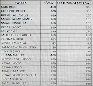 Kapoor Sweets menu 2