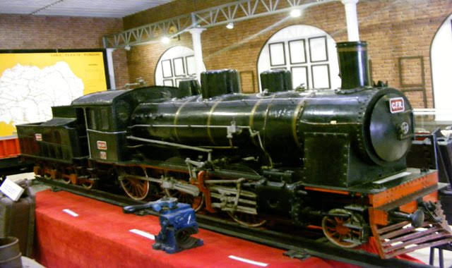 PACIFIC LOCOMOTIVE AT RAILWAYS BUCHAREST MUSEUM