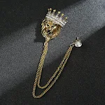 Crown Leopard ancient gold