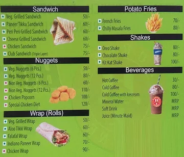 Burger Towne menu 