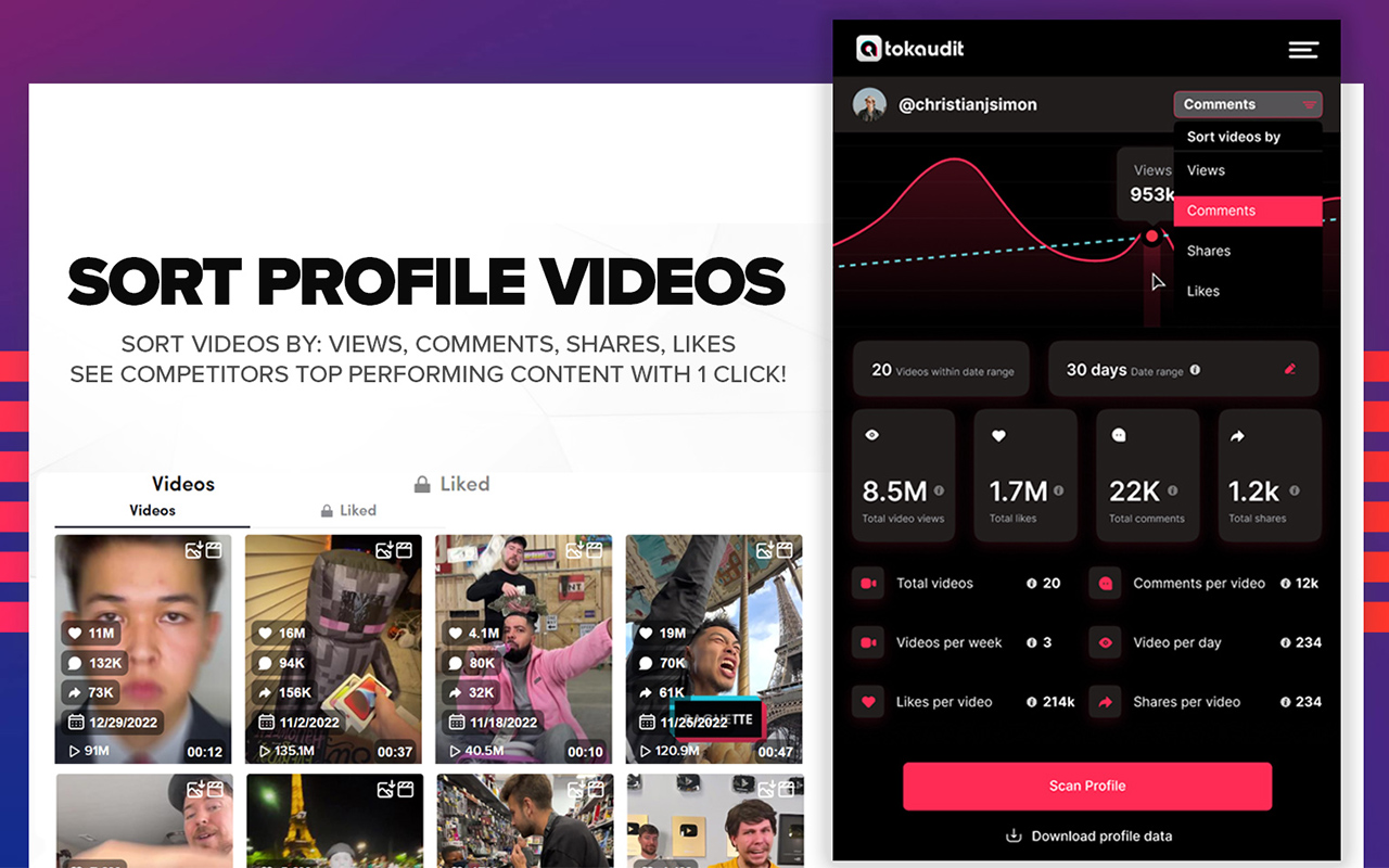 TOKaudit: TikTok Sorting & Analytics Toolkit Preview image 11