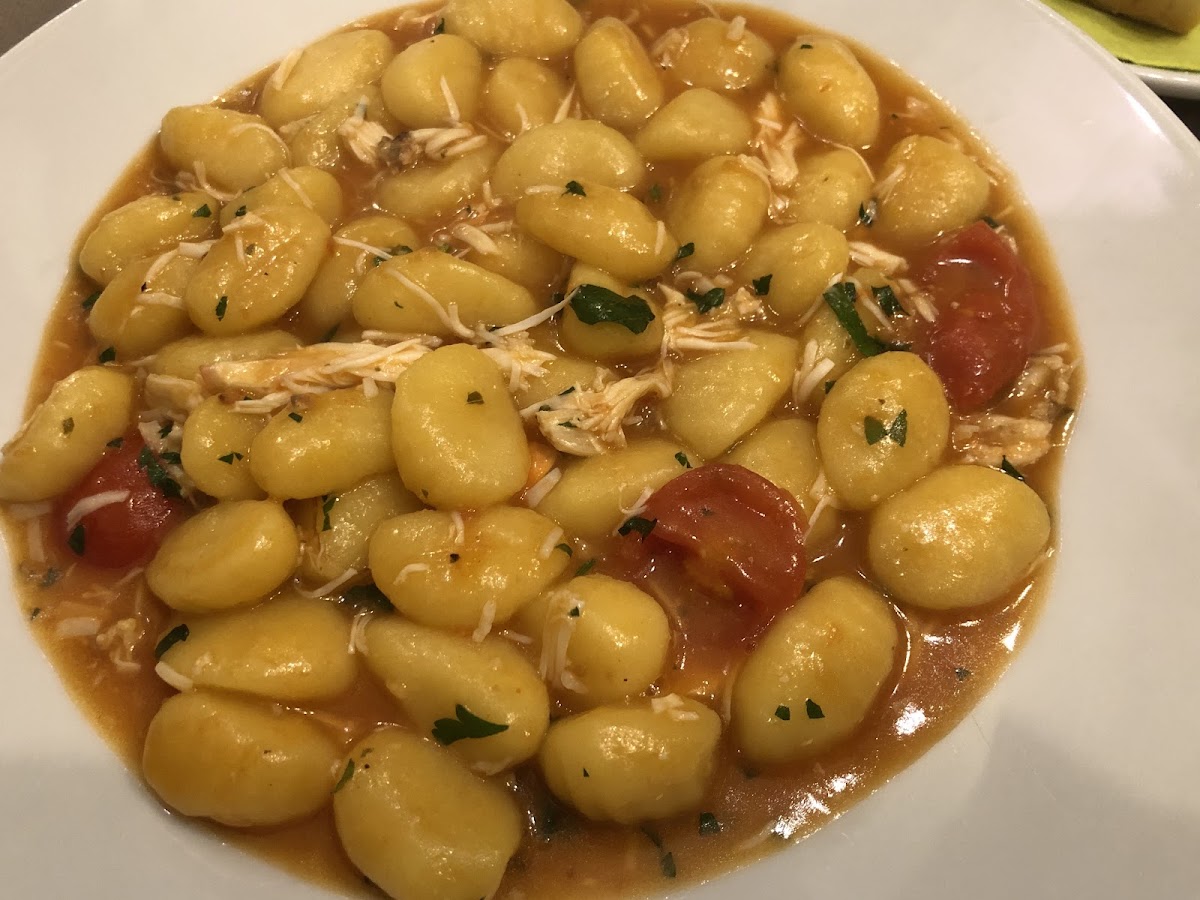 Gnocchi with crab