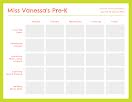 Grid Pre-K Plan - Weekly Planner item