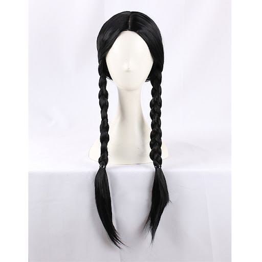 Title 2, Black Center Parting Fried Dough Twist Braid Ha...