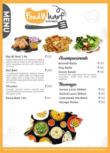 Food Wharf menu 