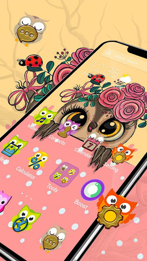 Cute Owl APUS Launcher Theme
