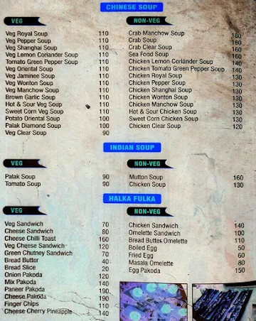 Mahabaleshwar Family Restaurant menu 