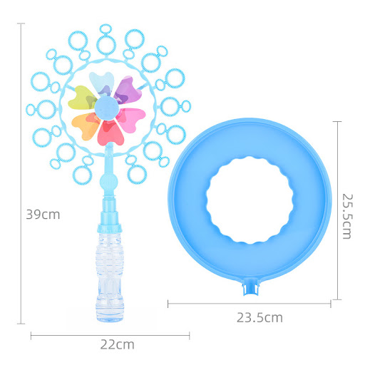 Title 1, Childrens Colorful Porous Windmill Bubble Mach...