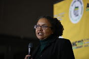 ANC general manager Febe Potgieter briefing the media at the ANC Policy Conference in Nasrec, Johannesburg. 