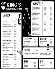 Kings Bar And Restaurant menu 1