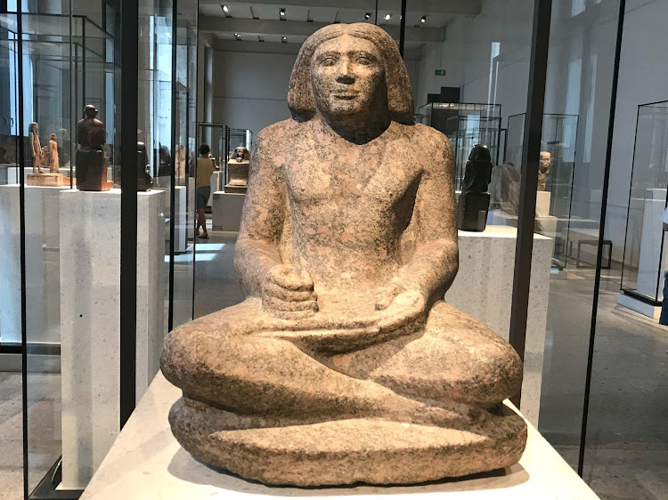 A statue at the Neues Museum in Berlin, seen during a Viking Sun cruise. 