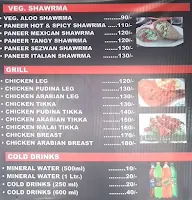 Al Shawarma menu 1