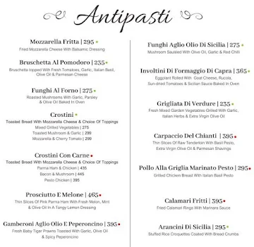 Chianti menu 