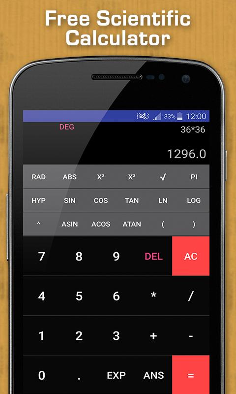 Android application Free Scientific Calculator screenshort