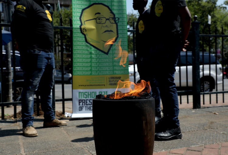 A 'flame of hope' was lit outside the Pietermaritzburg high court on Wednesday by members of the Msholozi President of the People organisation. They are calling on his supporters to attend his trial which is set to start on April 11.