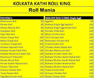 Kolkata Kathi Roll King menu 2